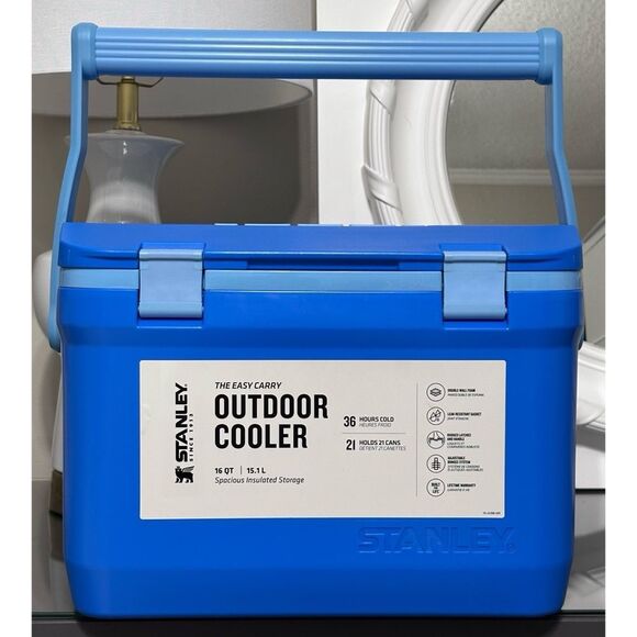 STANLEY Adventure 16 Qt Easy-Carry Cooler, AZURE BLUE - Picture 1 of 9